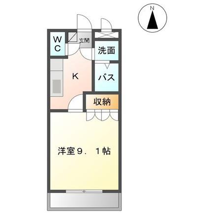エム・エー浅間(1K/2階)の間取り写真