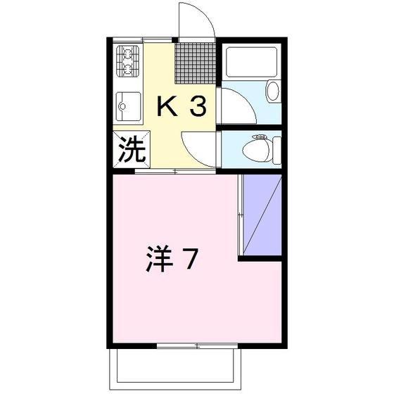 睦レジデンス(1K/1階)の間取り写真