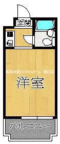 レアレア放出20番館エルメス(ワンルーム/4階)の間取り写真