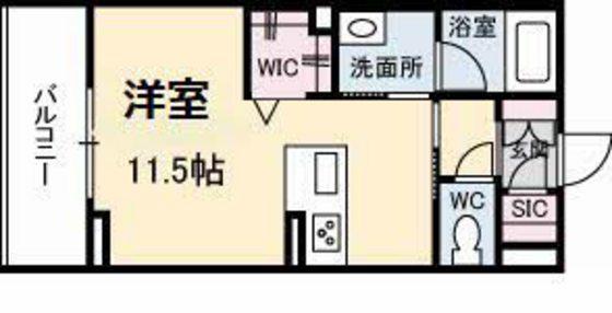 CASA PROSPERA(ワンルーム/4階)の間取り写真
