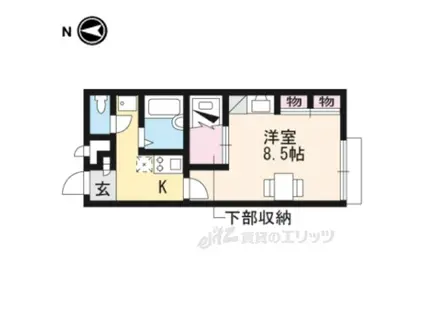 レオパレスあいのつちやま(1K/2階)の間取り写真