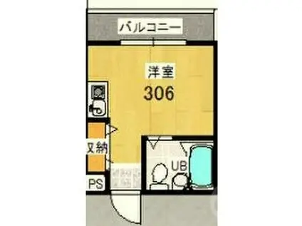 プレアール吹田泉町II(ワンルーム/3階)の間取り写真