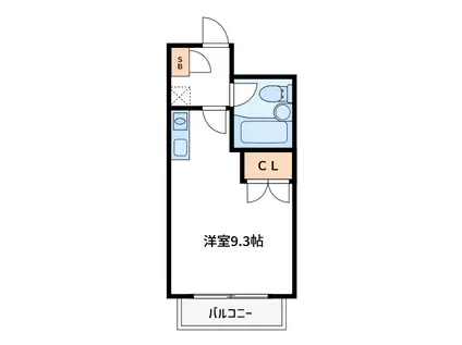 ライオンズマンション上杉二丁目(ワンルーム/3階)の間取り写真