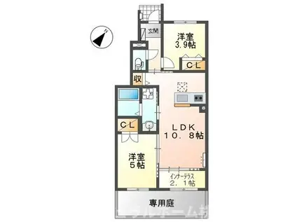 DREAM NOA II(2LDK/1階)の間取り写真