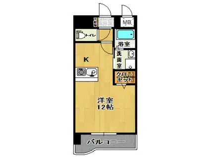 セレーノ・II(ワンルーム/3階)の間取り写真