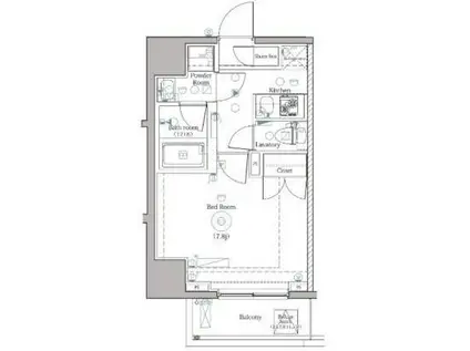 DIPS上野ノース(1K/2階)の間取り写真