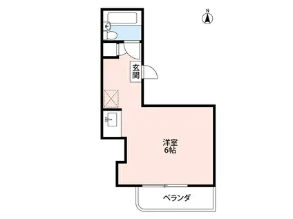 ホーユウコンフォルト陣場町(1K/5階)の間取り写真