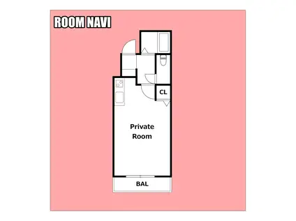 ロータスワゼル(ワンルーム/7階)の間取り写真