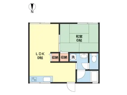 ネクサス小雑賀I(1LDK/2階)の間取り写真