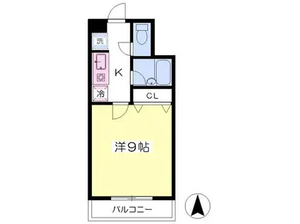 ロイヤルパレス駅西(1K/5階)の間取り写真