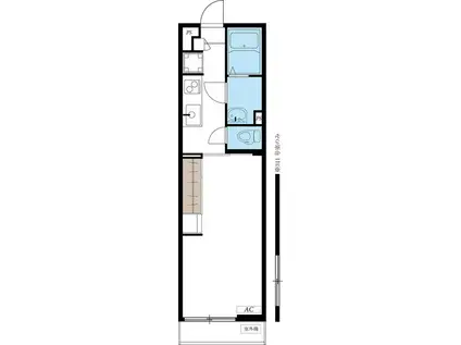 リブリ・プモリⅢ(1K/1階)の間取り写真