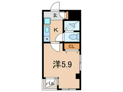 ガーデンコート26(1K/3階)の間取り写真