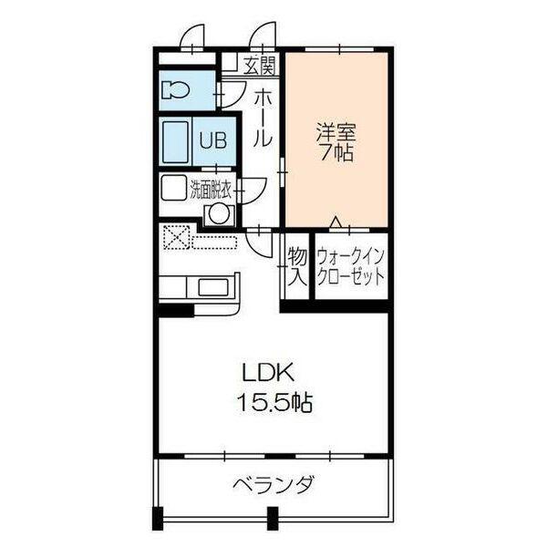 グランシャリオ(1LDK/5階)の間取り写真
