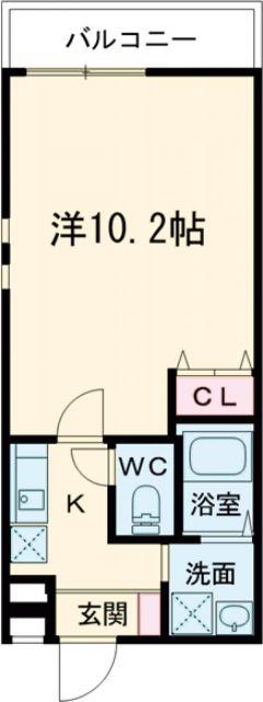 フジパレス西湊II番館(1K/3階)の間取り写真