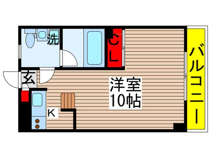 ダイワティアラ村上駅前II(1K/2階)の間取り写真