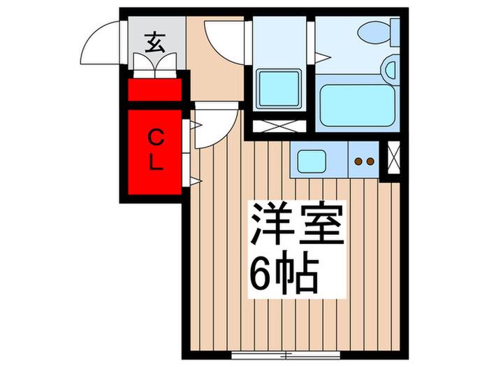 HANATERRACE谷塚(ワンルーム/3階)の間取り写真