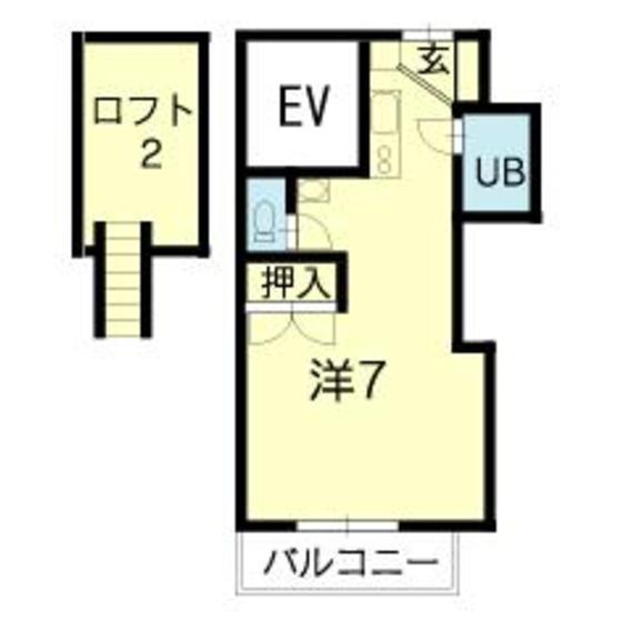 メゾンド・レクサスウエノビル(ワンルーム/4階)の間取り写真