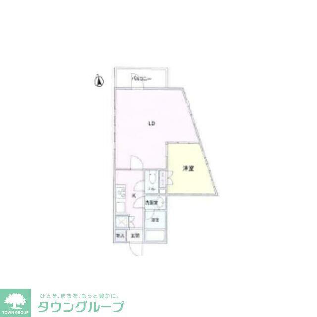 パレホームズ高井戸II(1LDK/4階)の間取り写真