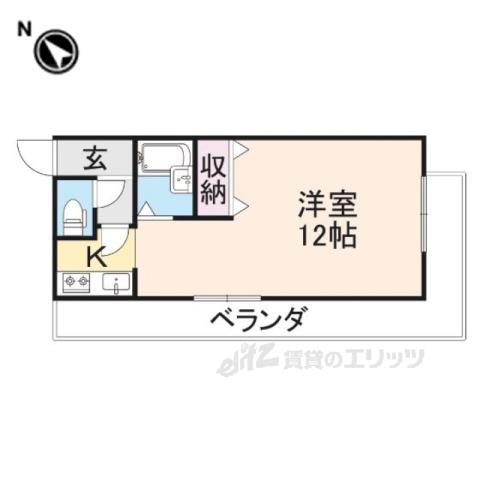 ライフステージ広瀬倉梯(ワンルーム/3階)の間取り写真