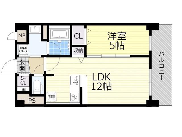 SPLENDOR SMILE(1LDK/2階)の間取り写真
