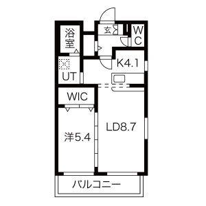 ヴィラエーデル瑞穂(1LDK/2階)の間取り写真
