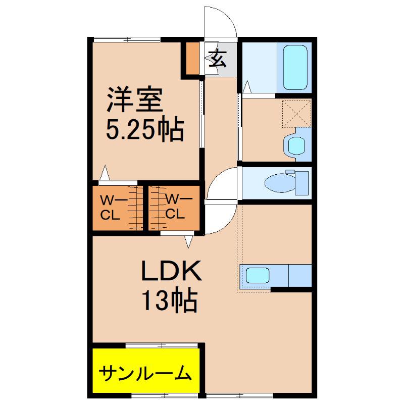 LE CONFORT(1LDK/1階)の間取り写真