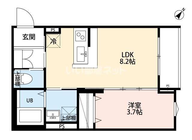 ROBOT HOME 西八王子II(1LDK/3階)の間取り写真