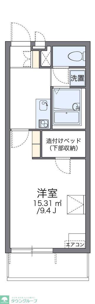 レオパレスシーザリオ(1K/3階)の間取り写真