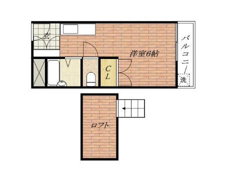 ハイツエム(ワンルーム/1階)の間取り写真