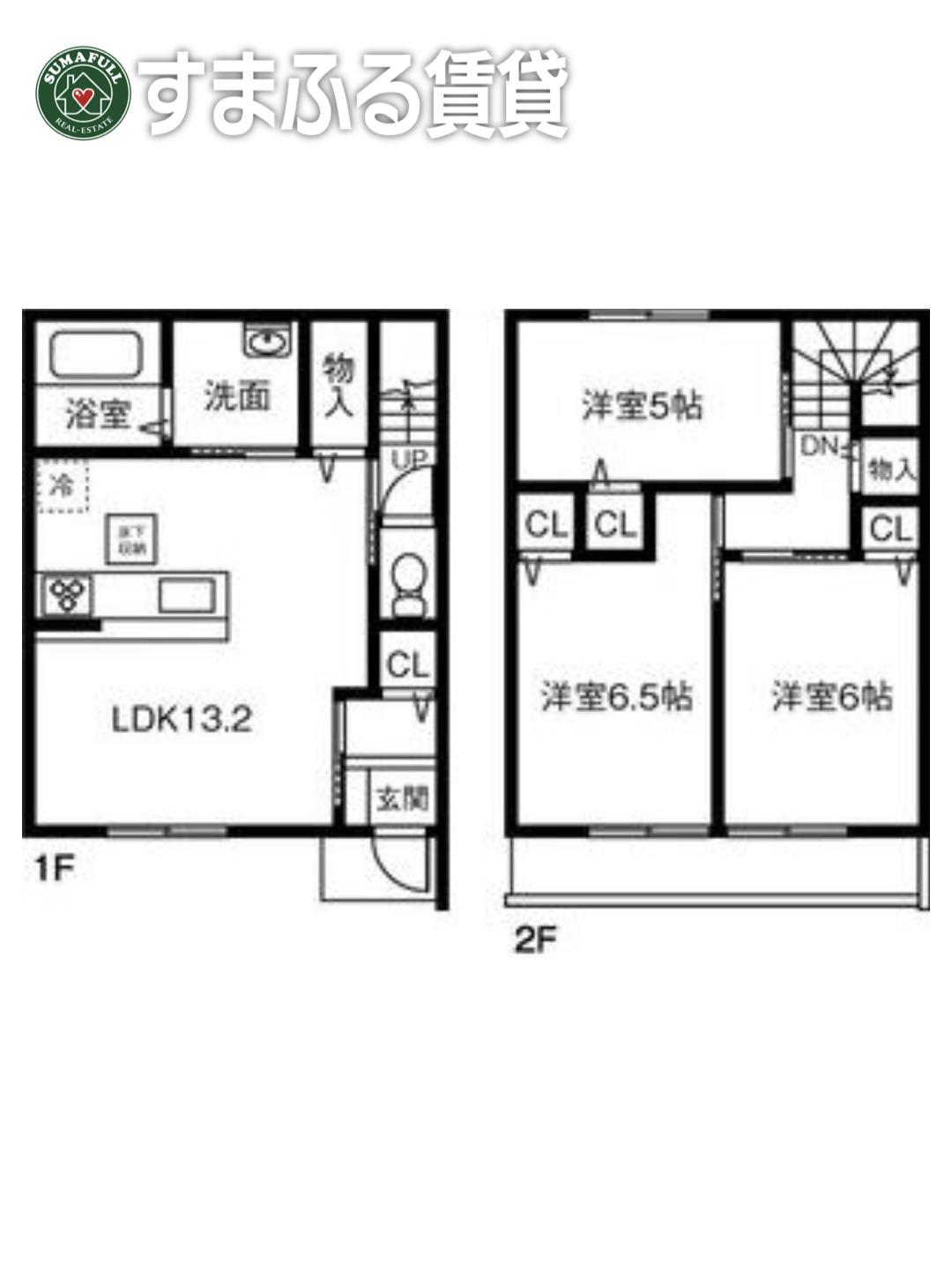 IRIS(3LDK/2階)の間取り写真