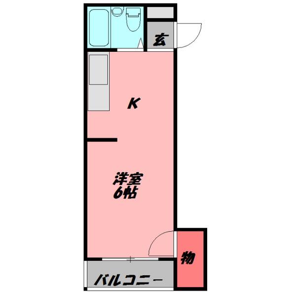 八雲東グリーンハイツ(ワンルーム/4階)の間取り写真