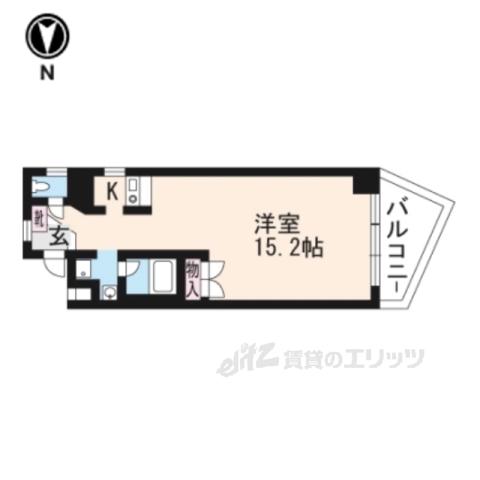 山科IMビル(ワンルーム/7階)の間取り写真
