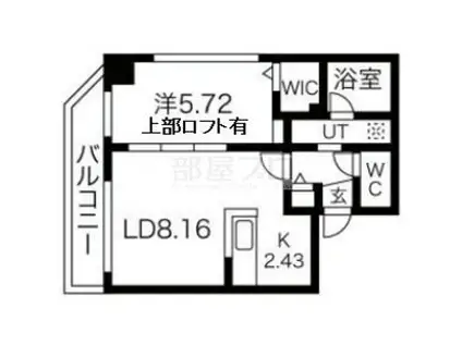 BLANC CASITA(1SLDK/1階)の間取り写真