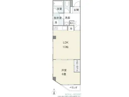 レジデンシャル・オフィス軽井沢(1LDK/3階)の間取り写真