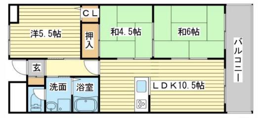 ビューハーモニー(3LDK/3階)の間取り写真