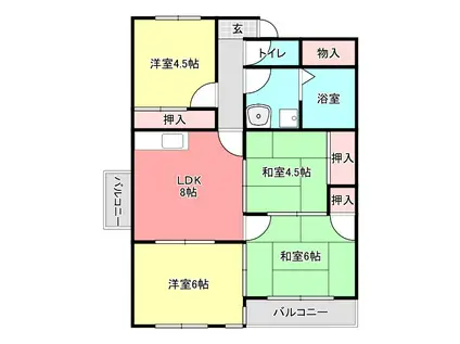 シェラトンHAL(4LDK/3階)の間取り写真