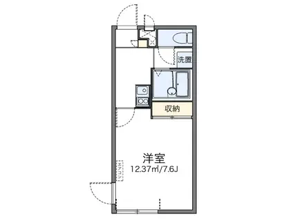 西武新宿線 東村山駅 徒歩6分 2階建 築15年(1K/2階)の間取り写真