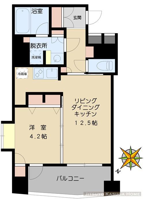レニール本駒込(1LDK/10階)の間取り写真