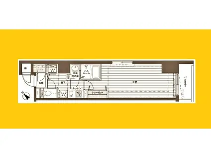 PHOENIX SHINYOKOHAMA参番館(1K/3階)の間取り写真
