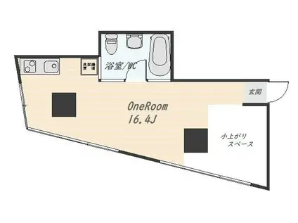 友寄ビル(ワンルーム/5階)の間取り写真