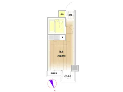 グランメール池袋(ワンルーム/5階)の間取り写真