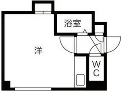 CLV札幌(ワンルーム/4階)の間取り写真