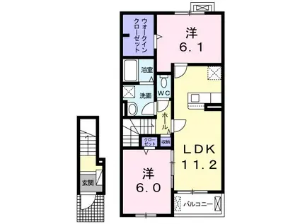 プレシャス ドリーム(2LDK/2階)の間取り写真