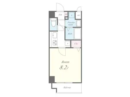 LA VILLAGE NOUMEA(1K/4階)の間取り写真