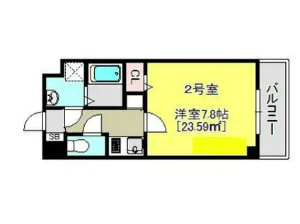 ミミハウス幕張(1K/4階)の間取り写真