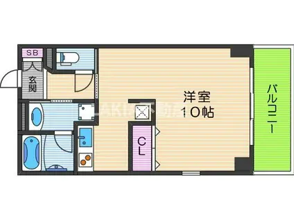 LUFT(ワンルーム/5階)の間取り写真