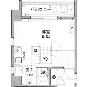 REGARO KANAYAMA ST A(ワンルーム/7階)の間取り写真