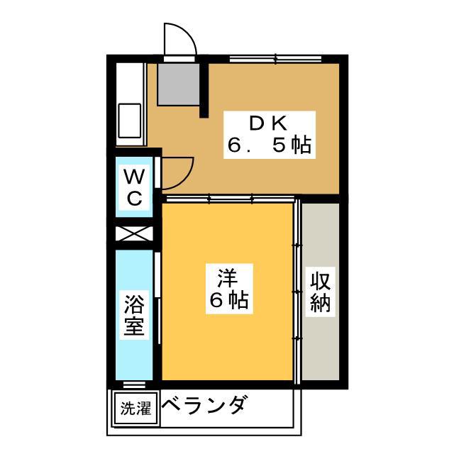ビレッジハウス穂積 1号棟(1DK/2階)の間取り写真