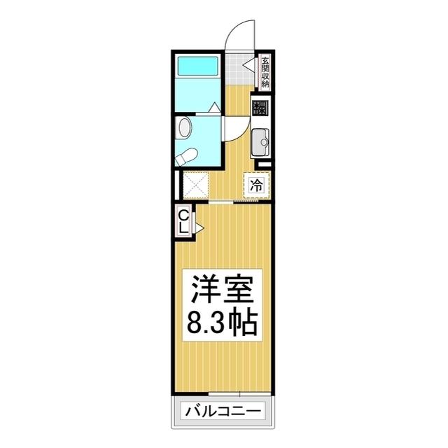 明和ハウス未来館(1K/3階)の間取り写真