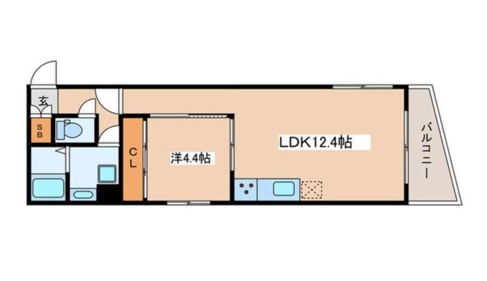 GRANPASEO 阿佐ヶ谷II(1LDK/1階)の間取り写真